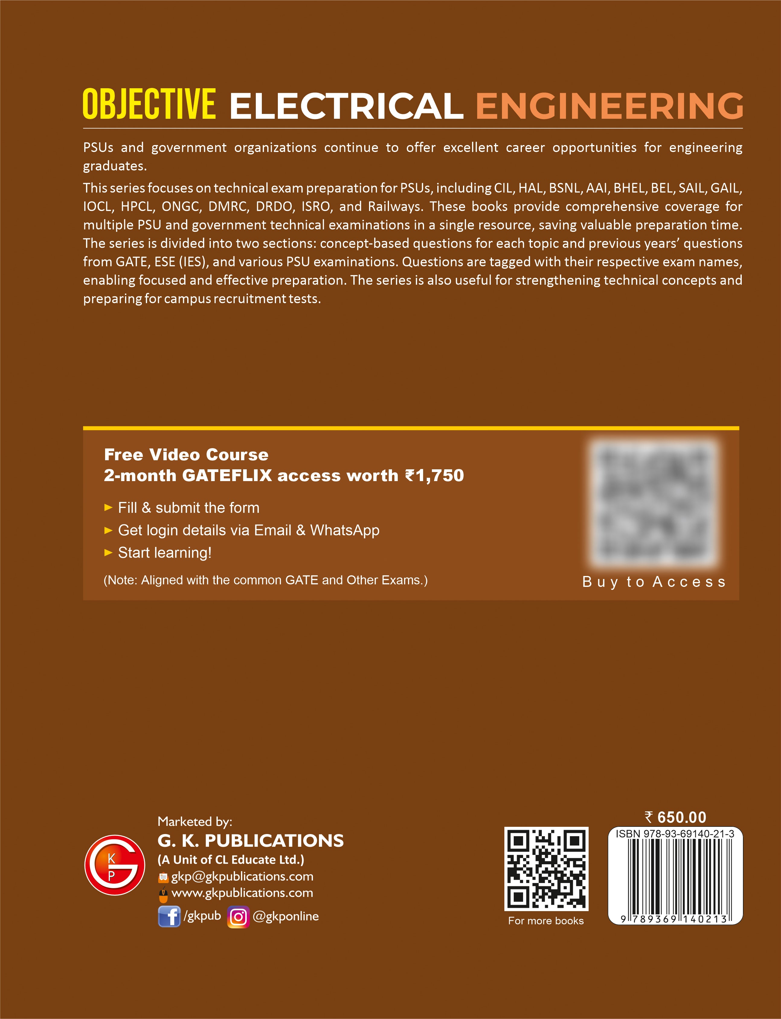 Objective Series (Degree) 2026 : Electrical Engineering by GKP