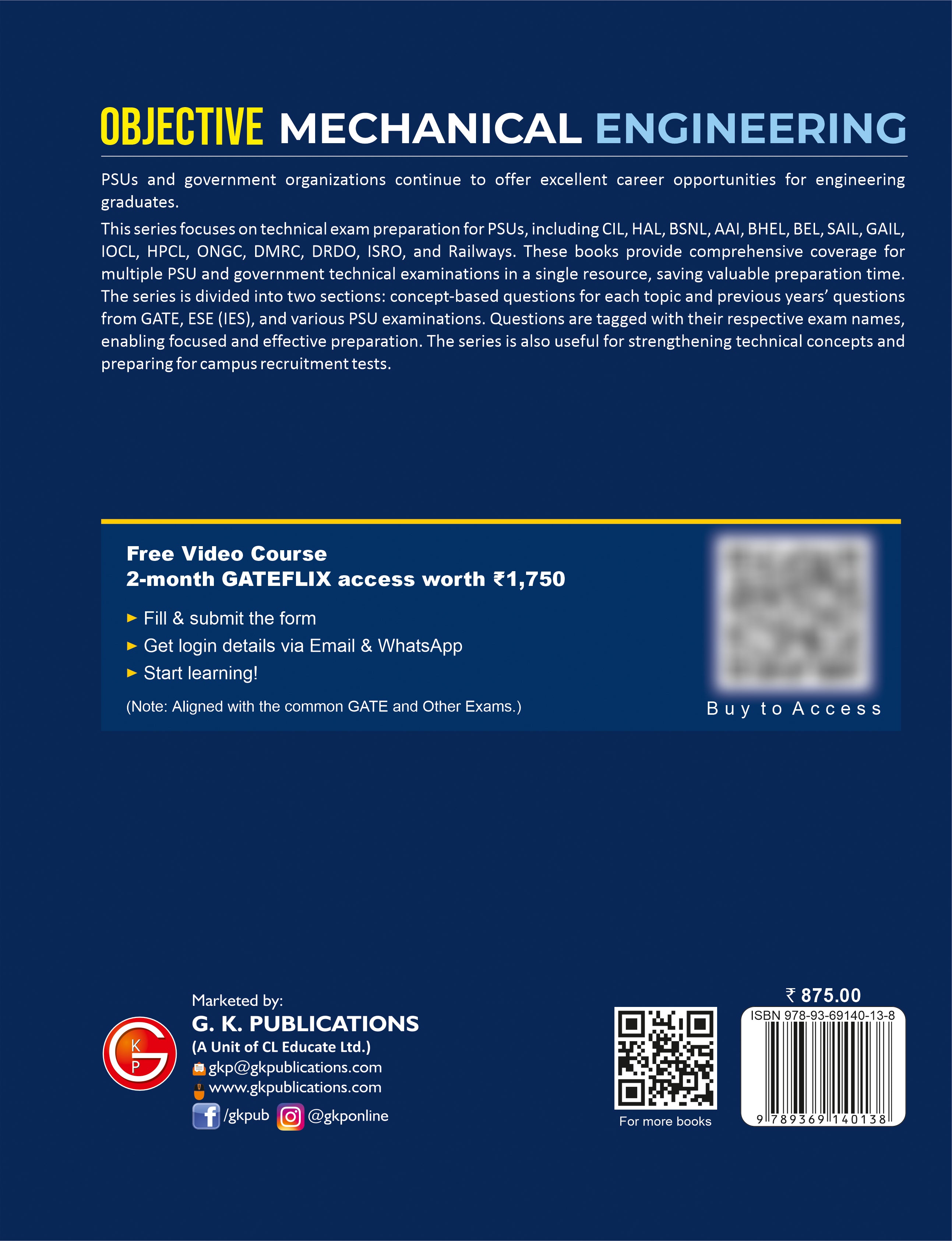 Objective Series (Degree) 2026 : Mechanical Engineering by GKP