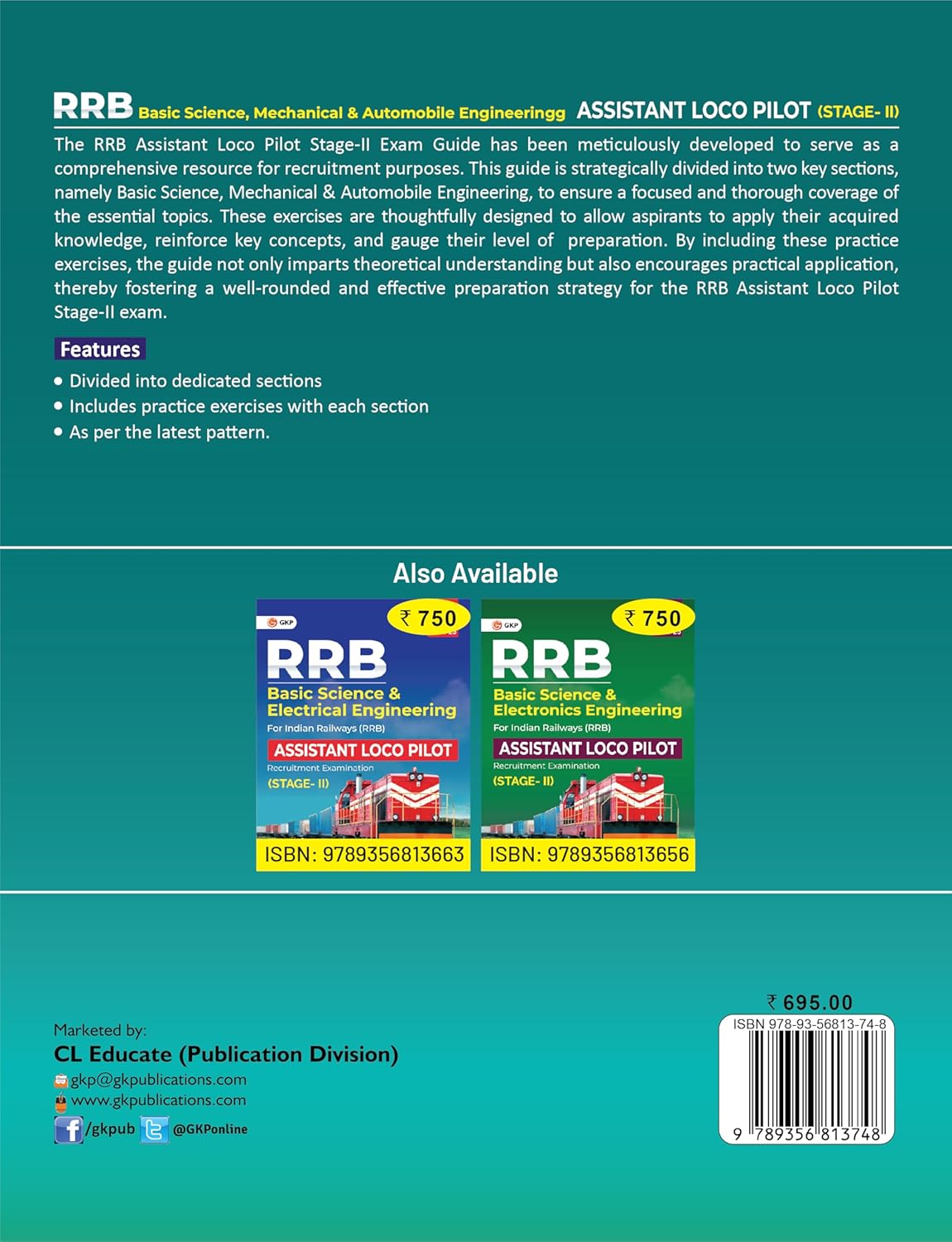 RRB-ALP 2025: Basic Science, Mechanical & Automobile Engineering Study Guide (Stage-2) | Includes Practice Exercises | Railway Loco Pilot RRB Exam Prep