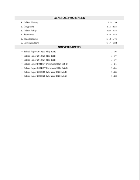 RRB JE 2026-27 : Junior Engineer CBT 1 3500+ Chapter-wise Question Bank – table of contents, page 2