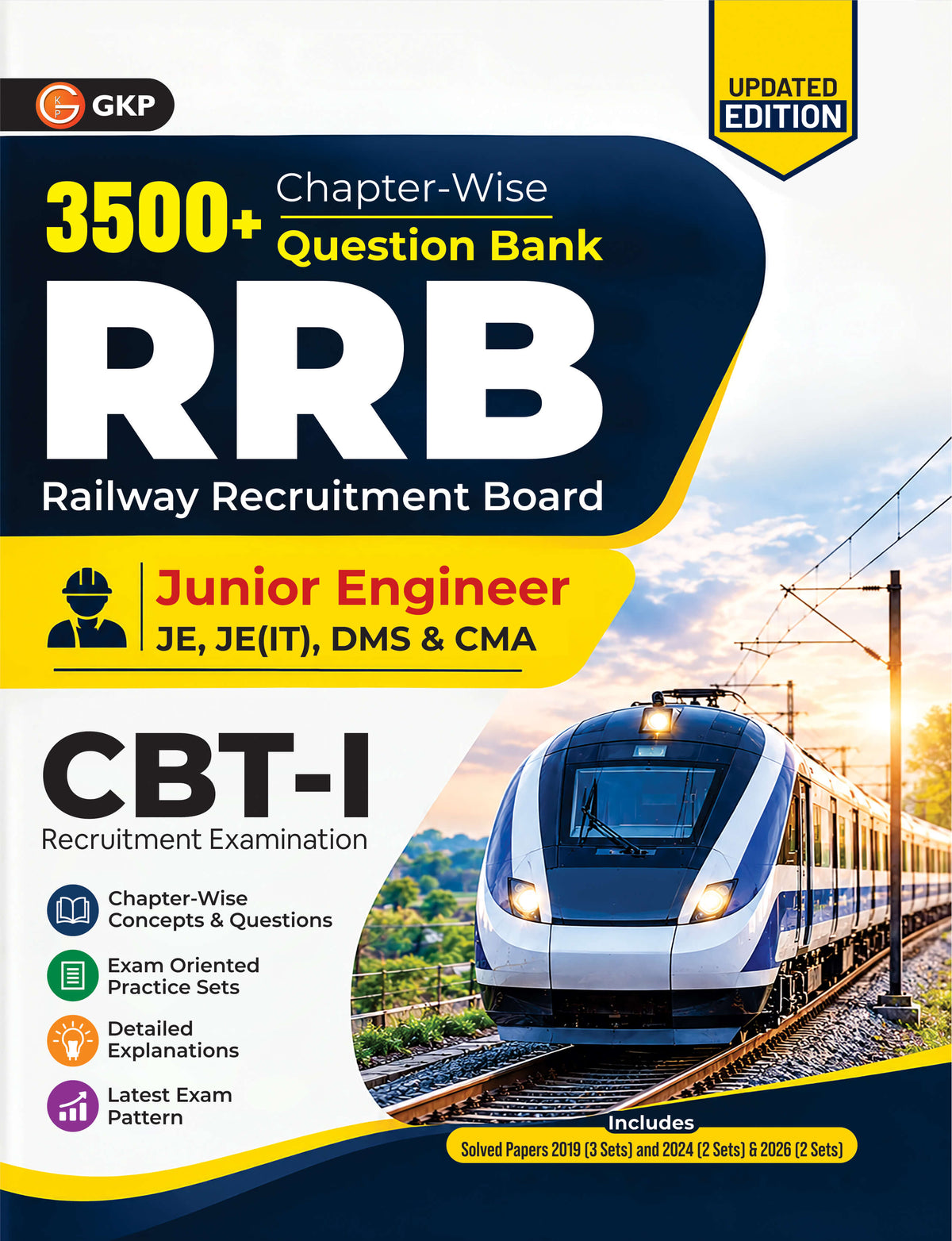 RRB JE 2026-27 : Junior Engineer CBT 1 3500+ Chapter-wise Question Bank – front cover