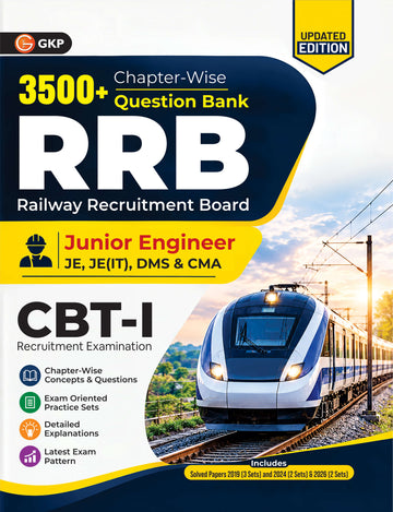 RRB JE 2026-27 : Junior Engineer CBT 1 3500+ Chapter-wise Question Bank – front cover