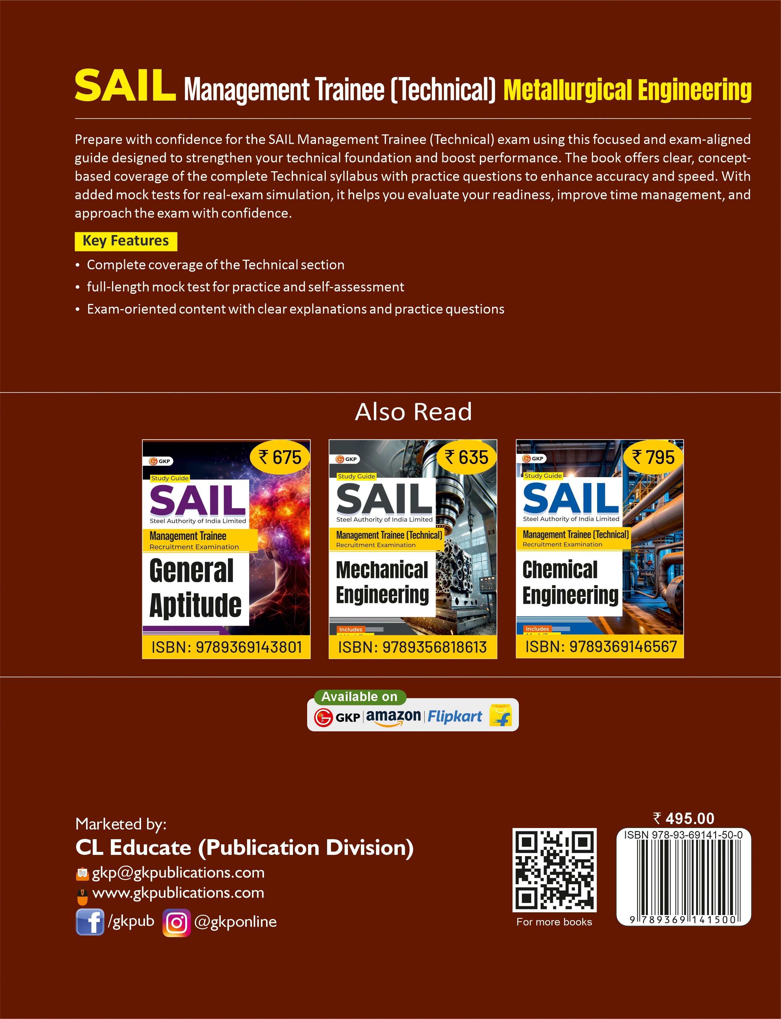 SAIL 2025-26 : Management Trainee (Technical) - Metallurgical Engineering| Full-Length Mock Test