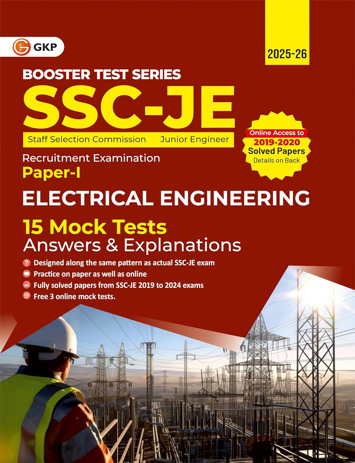SSC-JE 2025-26: Electrical Engineering (Paper-1) - 15 Mock Tests (Answers & Explanations) | Includes Solved Papers from 2019-2024 | SSC - Electrical Junior Engineer Exam