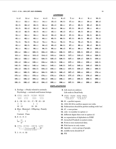 SSC-CGL 2027 : Tier 1 - 44 Solved Papers – table of contents, page 4
