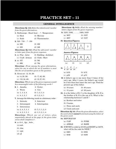 SSC-CHSL 2027 : (10+2) Tier 1 - 25 Practice Sets – table of contents, page 3
