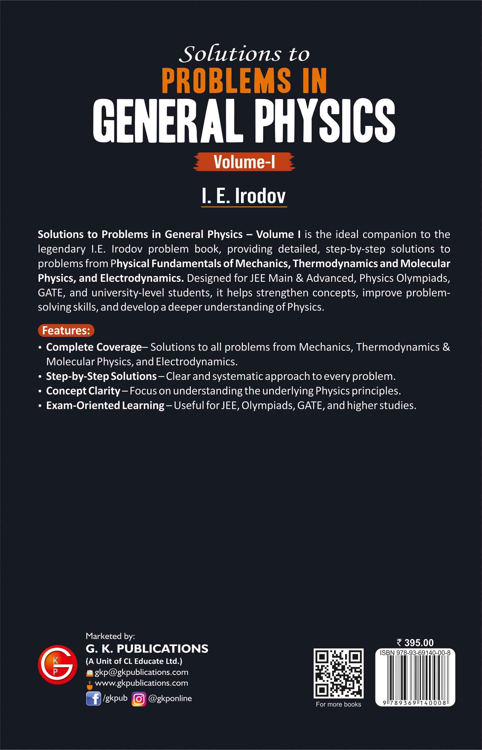 Classic Text Series : Solutions to Problems in General Physics Volume 1