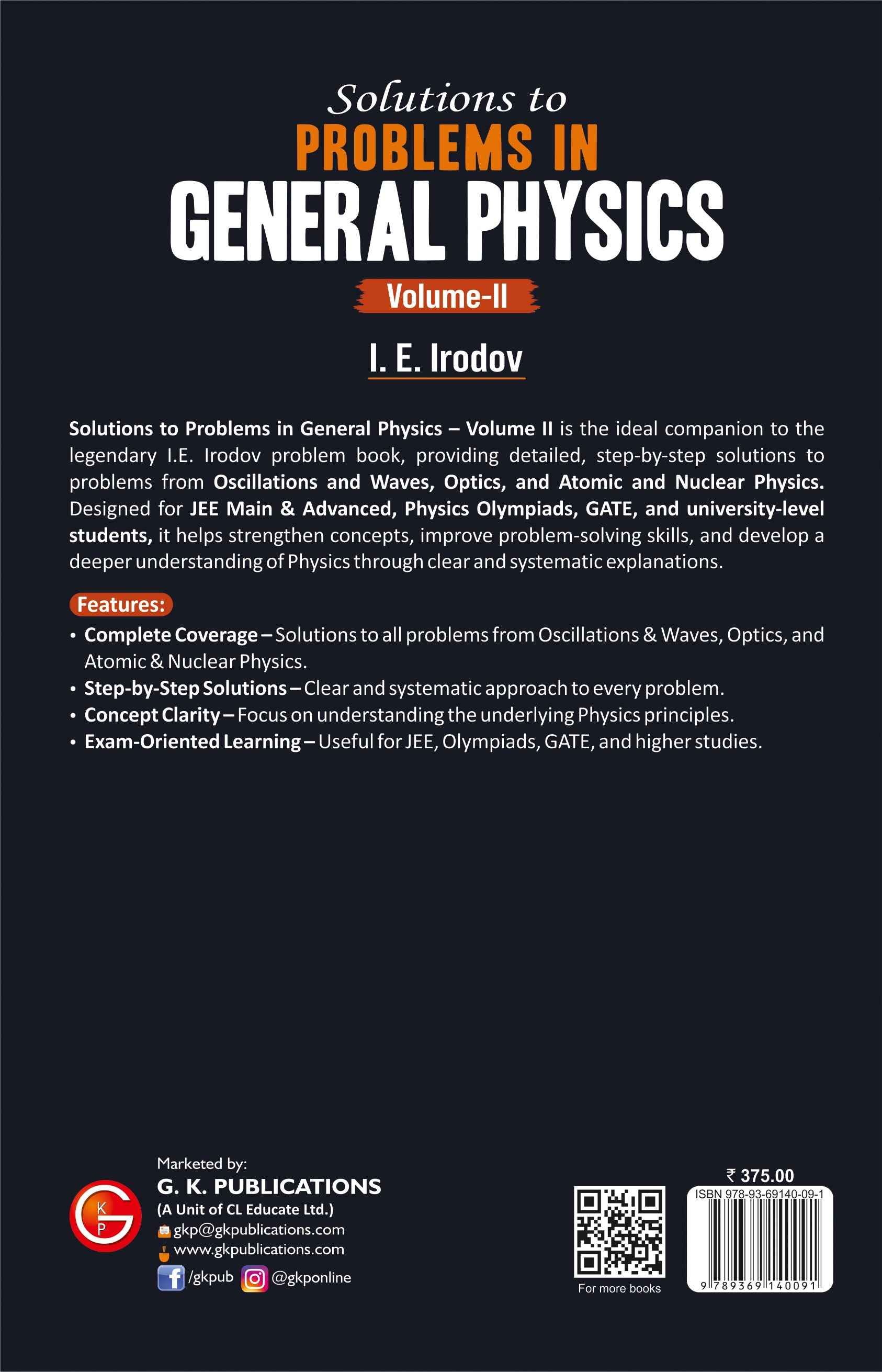 Classic Text Series : Solutions to Problems in General Physics Volume 2