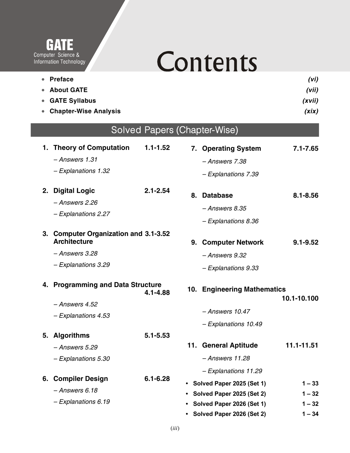 Buy GATE-CS/IT 2027 Chapter-wise Solved Papers (2000-2026) | Computer ...