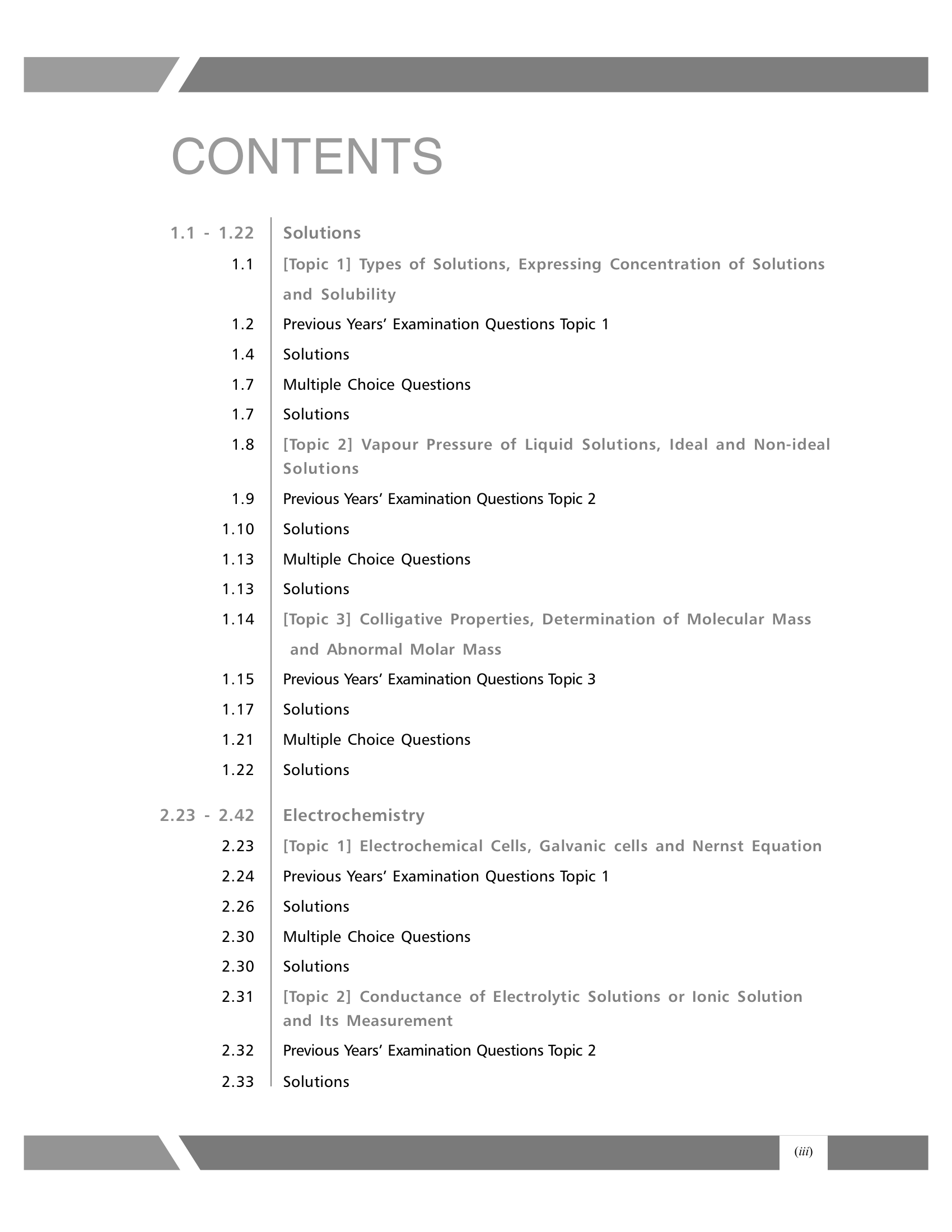 CBSE Class XII 2027 : Chapter and Topic-wise Solved Papers 2011 - 2026 : Chemistry (All Sets - Delhi & All India)