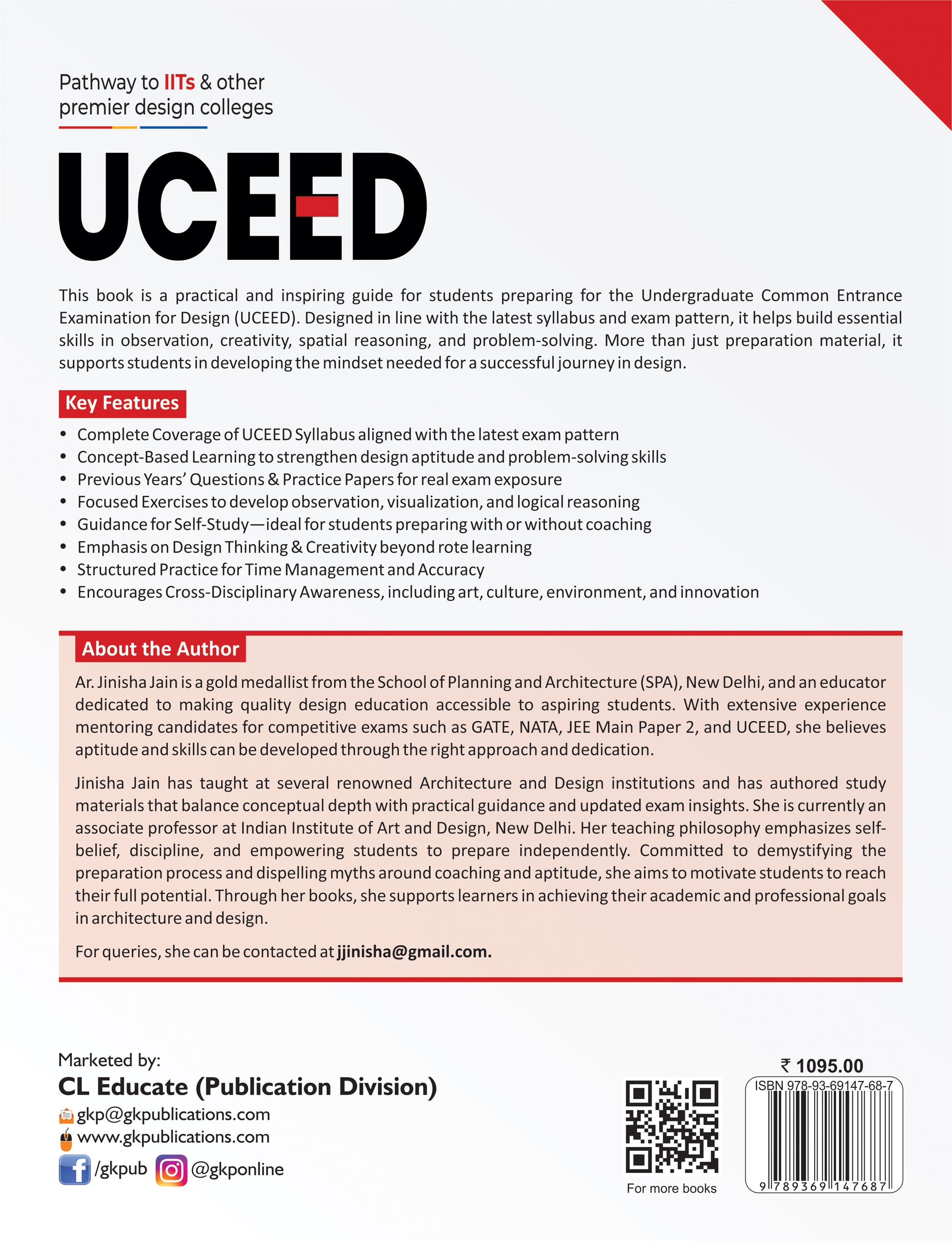 UCEED 2027 Study Guide | 12 Years Solved Papers (2015-2026) | Concept-Based Learning | Design Aptitude & Drawing Prep | B.Des Entrance Exam Book - GK Publications