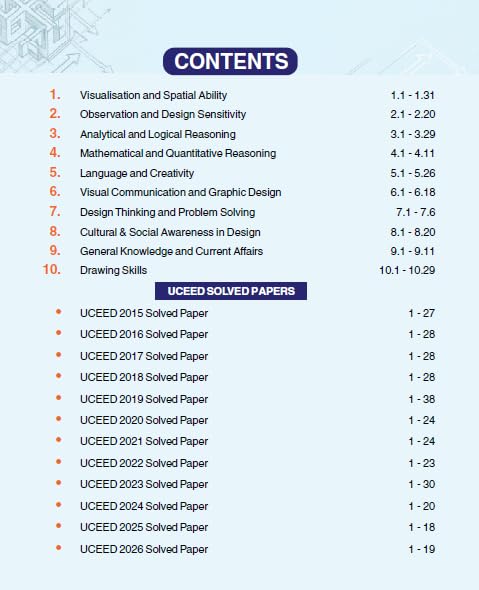 UCEED 2027 Study Guide | 12 Years Solved Papers (2015-2026) | Concept-Based Learning | Design Aptitude & Drawing Prep | B.Des Entrance Exam Book - GK Publications