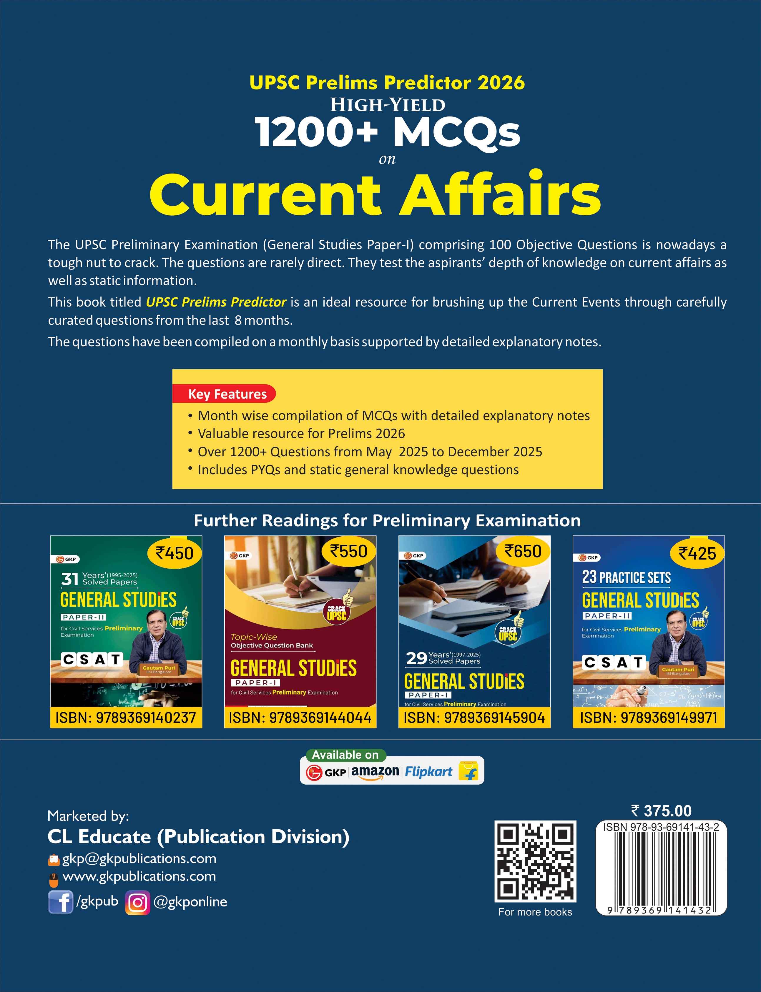 UPSC Prelims Predictor 2026 | Current Affairs MCQs for UPSC Prelims | High-Yield Question Bank