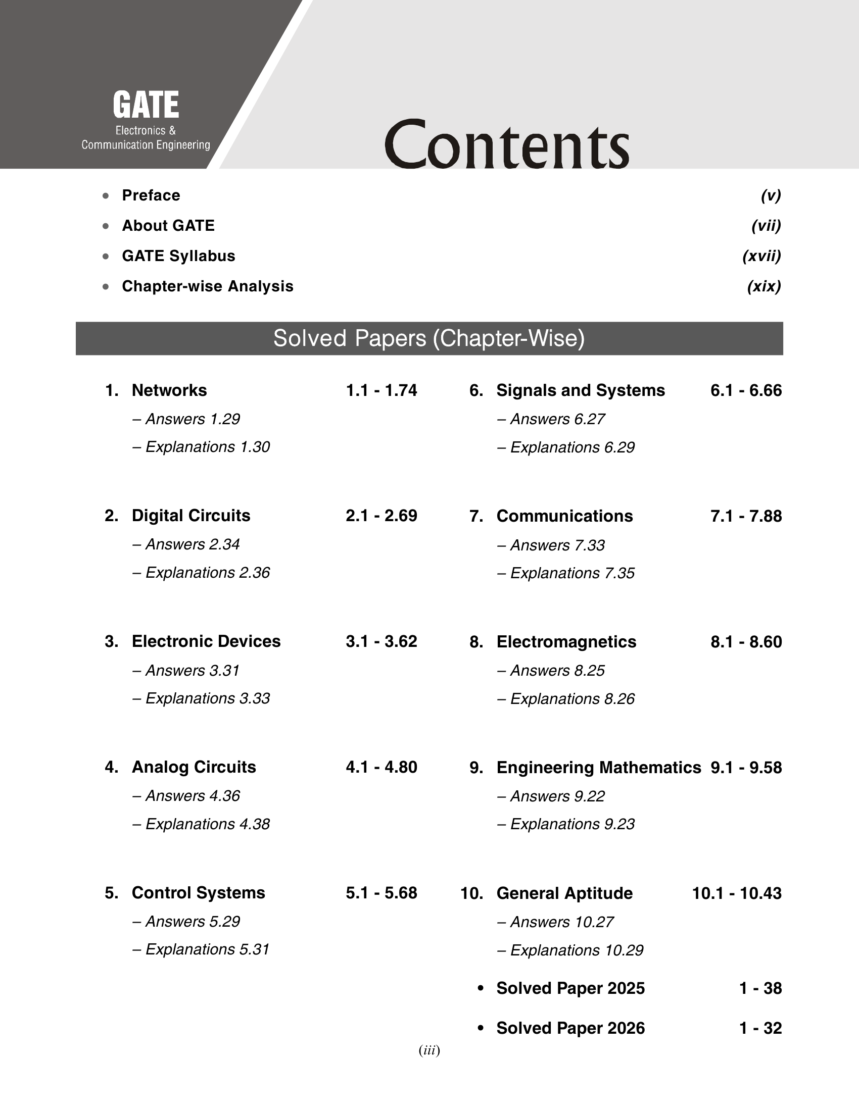 GATE 2027 : Electronics & Communication Engineering - 27 Years' Chapter-wise Solved Papers (2000-2026)