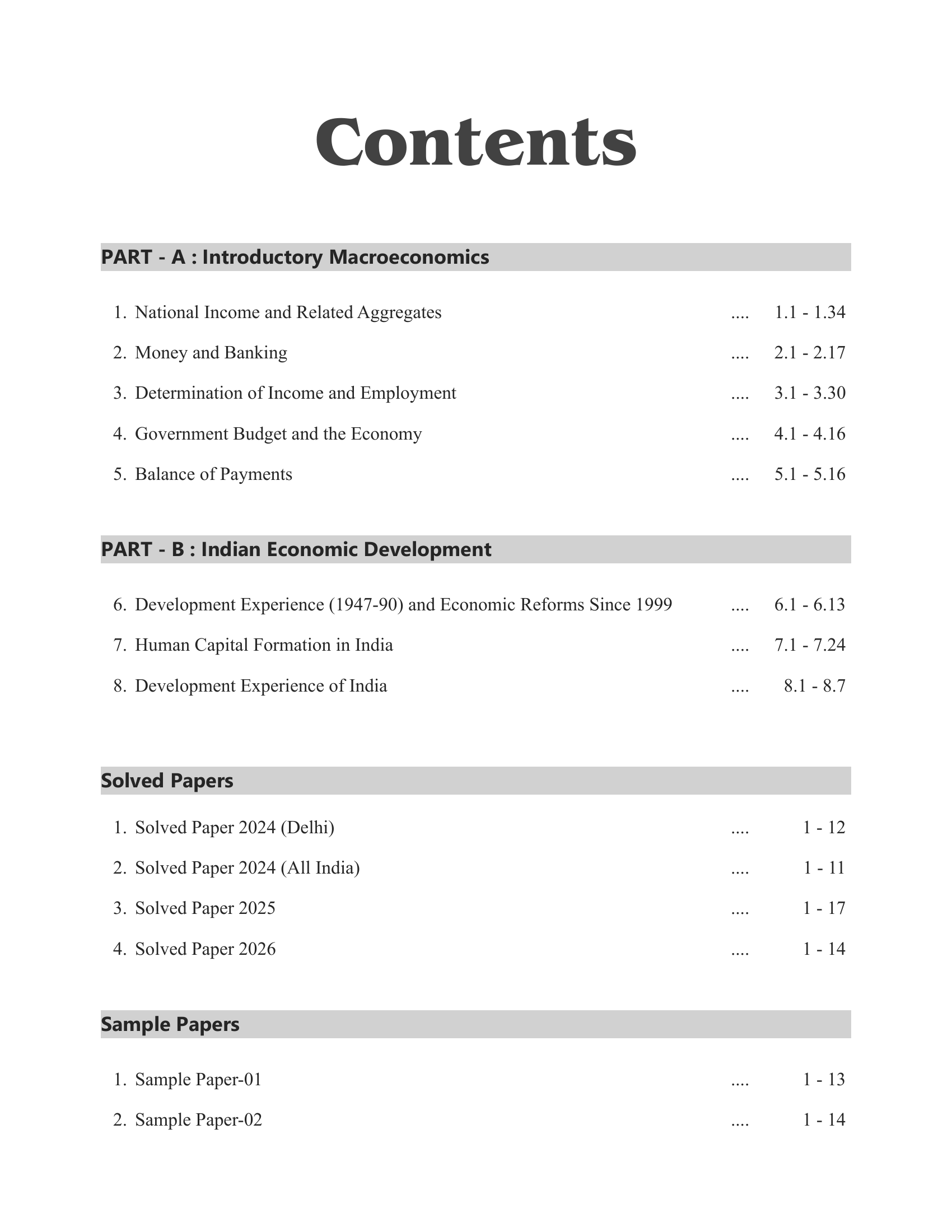 CBSE Class 12 Economics Chapter & Topic-wise Solved Papers 2015-2026 for Board Exam 2027