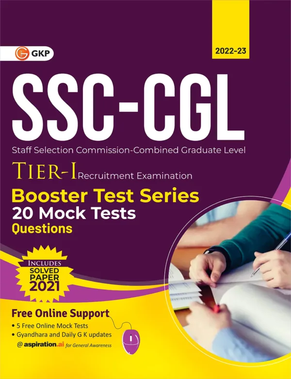 SSC 2023: CGL Tier 1 - Booster Test Series - 20 Mock Tests (Questions, Answers & Explanations) by GKP