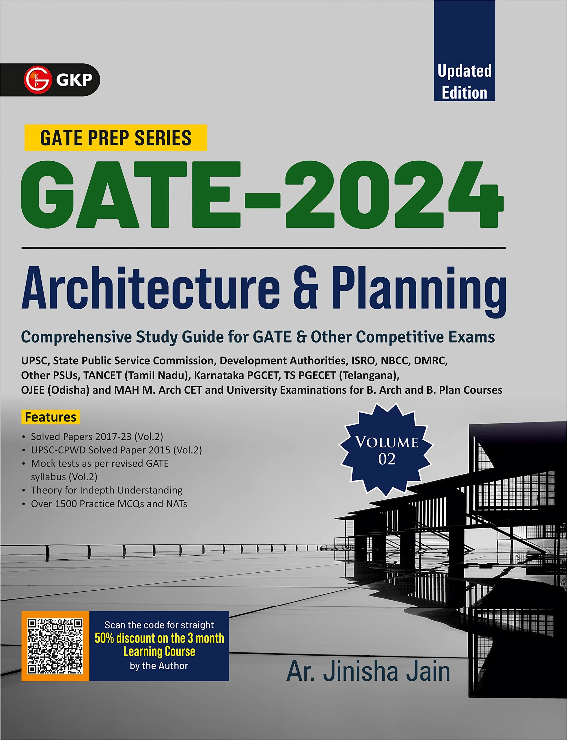 GATE 2024 Architecture & Planning Vol 2 Guide by Ar. Jinisha Jain GKP