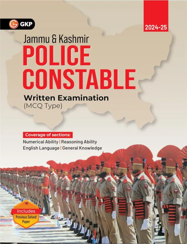 GKP Jammu & Kashmir 2024 : Police - Constable (Includes previous year solved paper)
