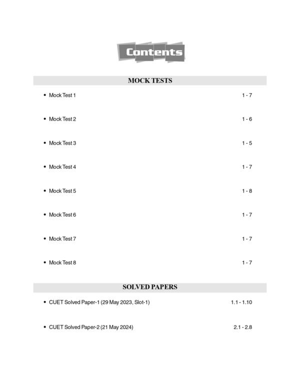 NTA CUET(UG) 2025: Psychology - 10 Practice Sets (8 Mock Tests & 2 Solved Papers) by Career Launcher