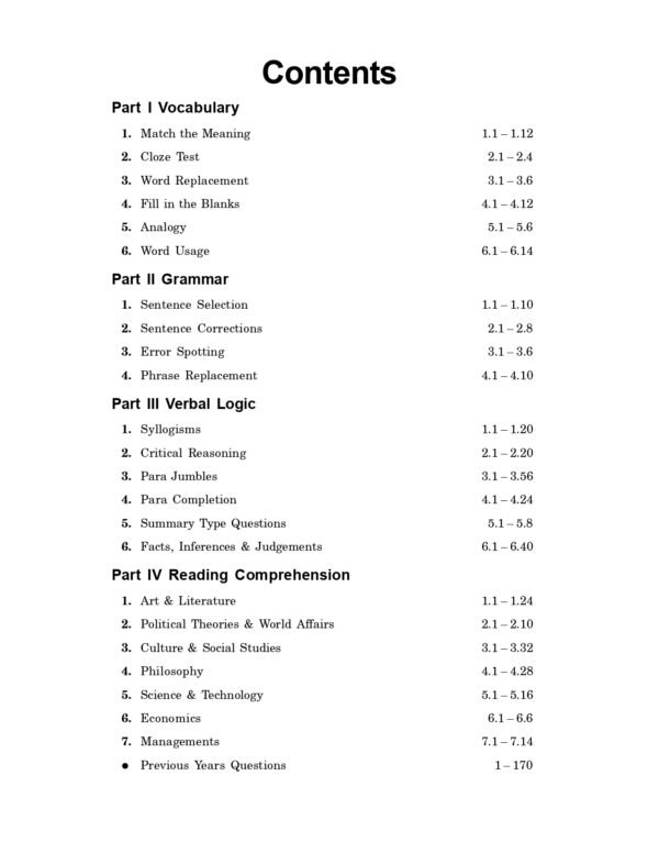 CAT 2025 : Verbal Ability & Reading Comprehension (VARC) Study Guide | Includes Solved CAT Papers (2016-2024) & 3 Mock Tests